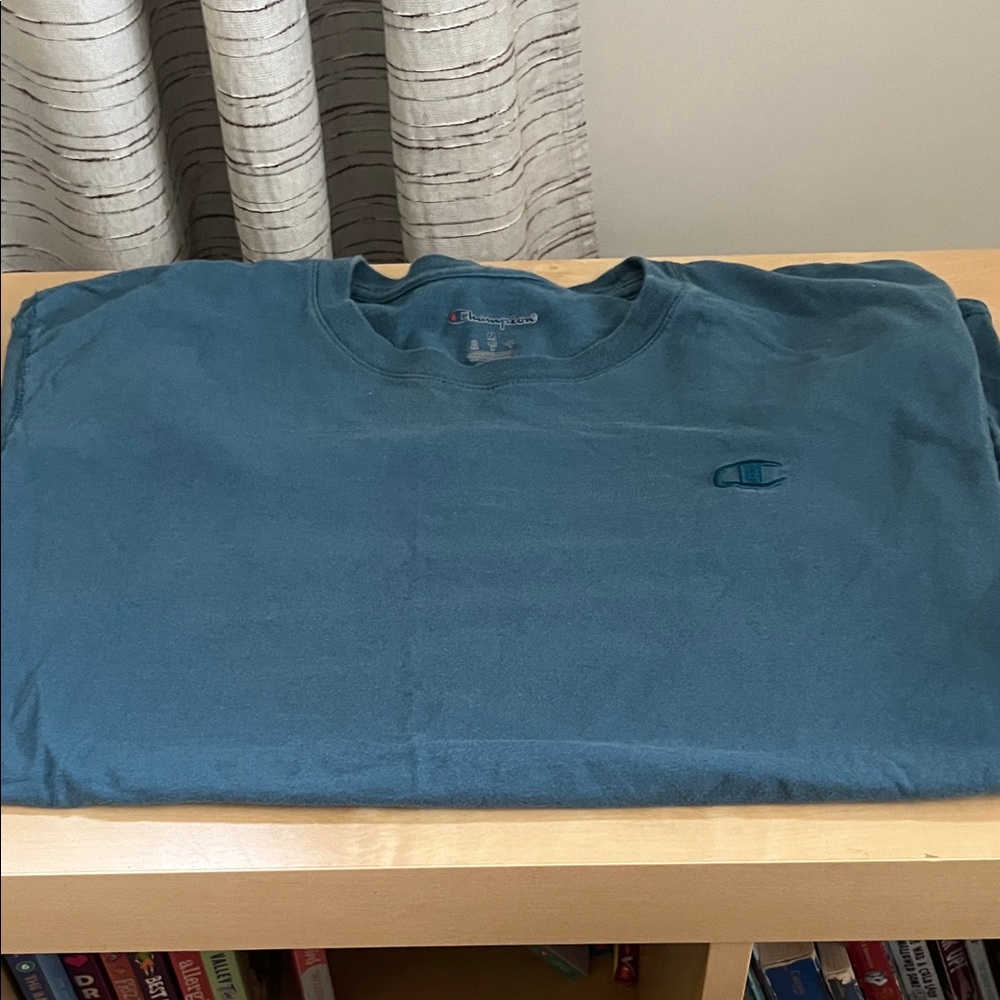 Champion Men's Blue Short Sleeve Tee